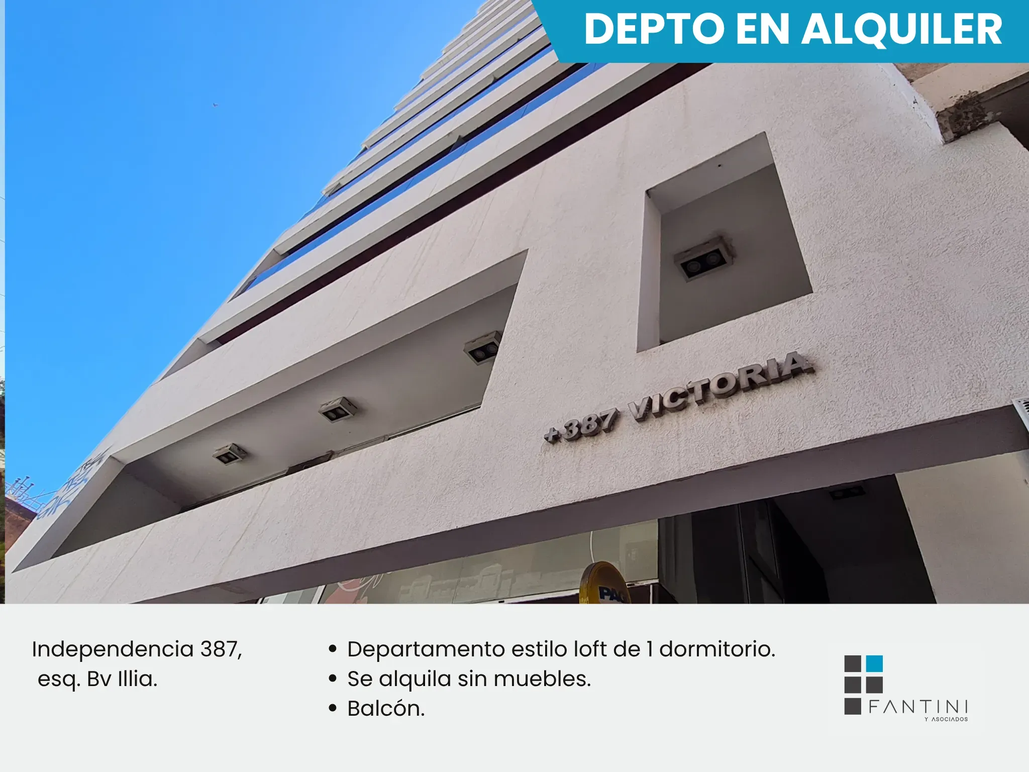 Alquiler Departamento tipo Loft - 1 dormitorio en Nueva Córdoba