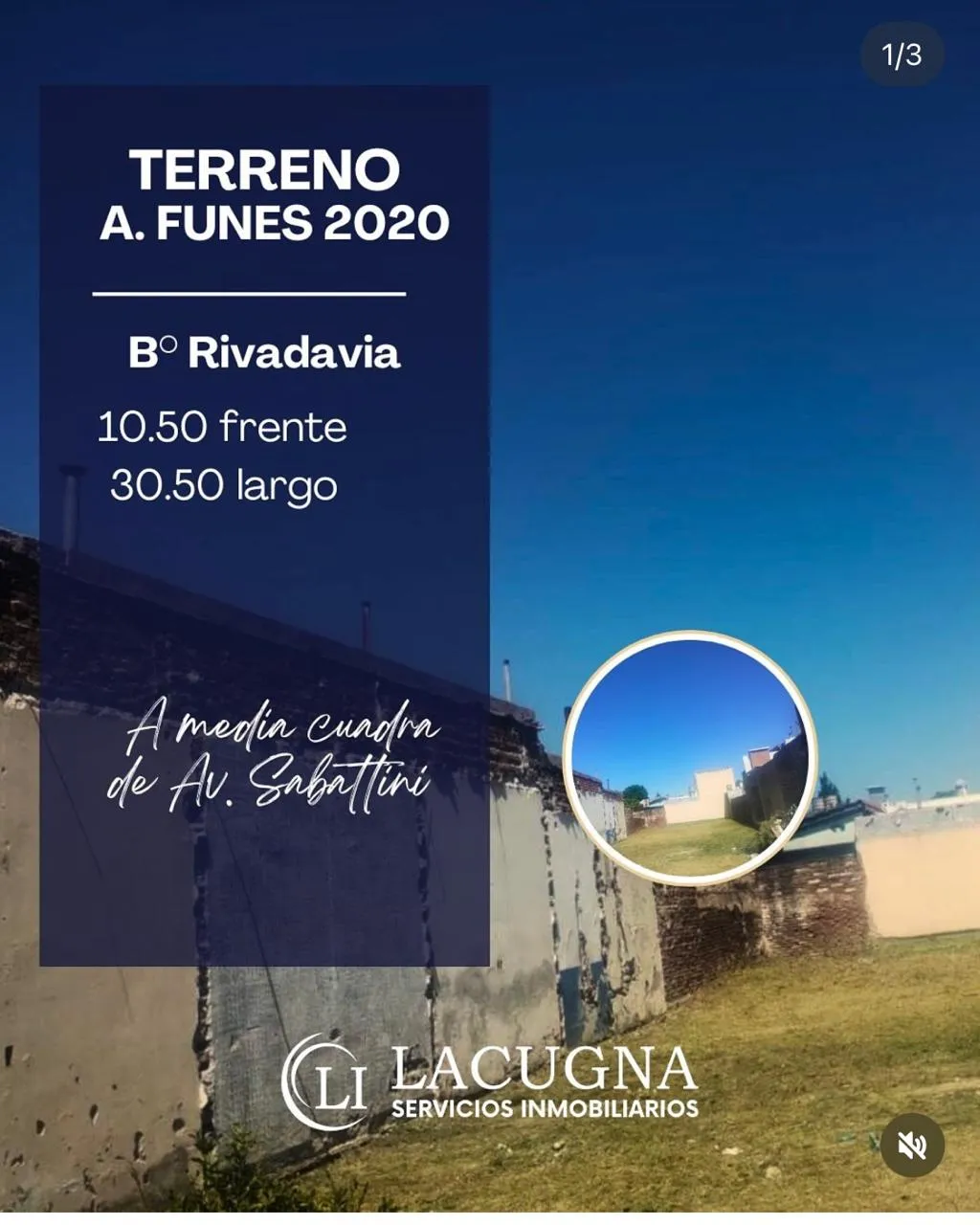 VENTA DE TERRENO 10.5 X 10.5