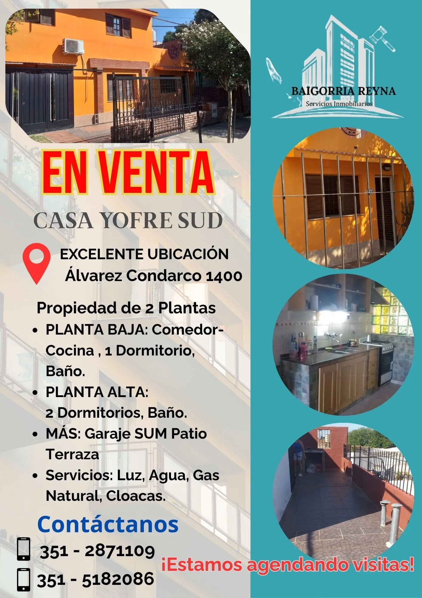 CASA EN VENTA YOFRE SUD