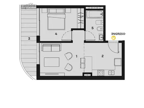 Departamento en Venta en Centro, Rosario