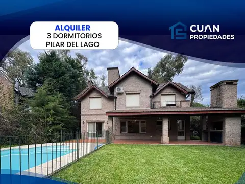 Casa en Alquiler Temporal en Pilar Del Lago, Countries y Barrios Cerrados en Pilar