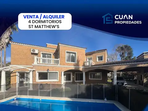 Casa en Alquiler en Saint Matthews, Countries y Barrios Cerrados en Pilar