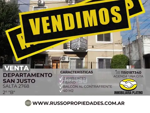 Departamento en Venta en San Justo, Partido de La Matanza