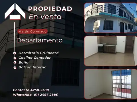 Departamento en Venta en Martin Coronado, Partido de Tres de Febrero