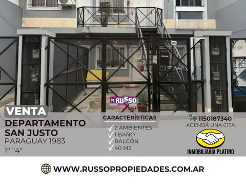 Departamento en Venta en San Justo, Partido de La Matanza