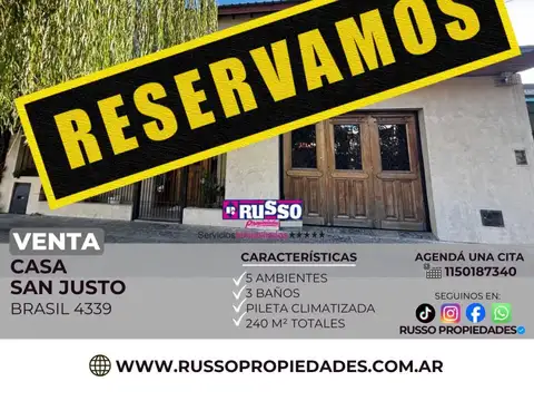 Casa en Venta en San Justo, Partido de La Matanza