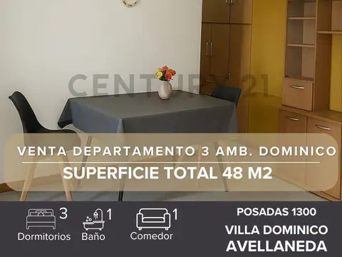 Departamento en Venta en Villa Dominico, Partido de Avellaneda