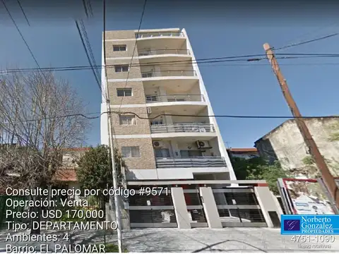 Departamento en Venta en El Palomar, Partido de Tres de Febrero