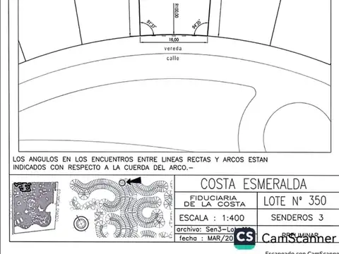 Terreno en Venta en Barrio Senderos 3, Costa Esmeralda