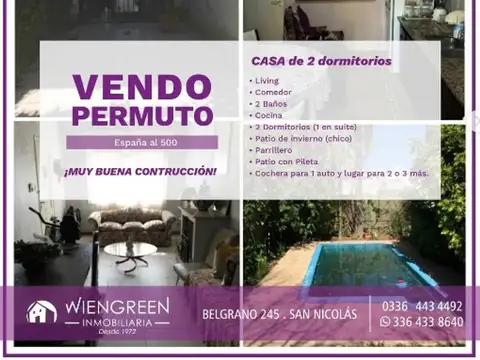 Casa en Venta en San Nicolás de los Arroyos, Partido de San Nicolás