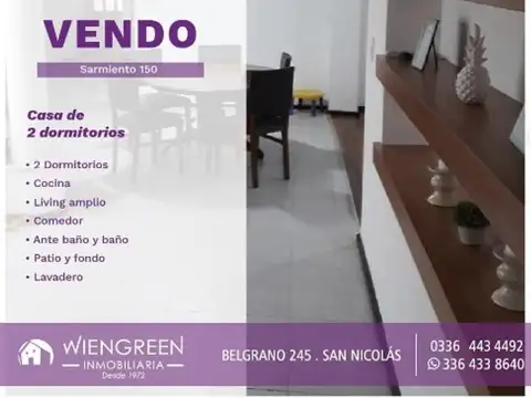 Casa en Venta en San Nicolás de los Arroyos, Partido de San Nicolás