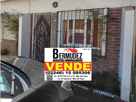 Casa en Venta en Mar del Tuyu, Partido de La Costa