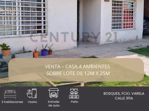 Casa en Venta en La Capilla, Partido de Florencio Varela