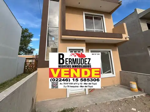 Casa en Venta en Mar del Tuyu, Partido de La Costa