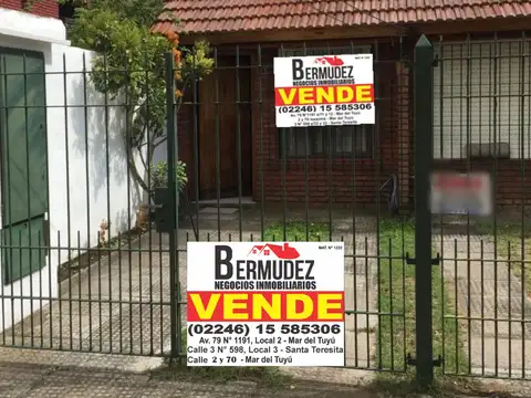 Casa en Venta en Mar del Tuyu, Partido de La Costa