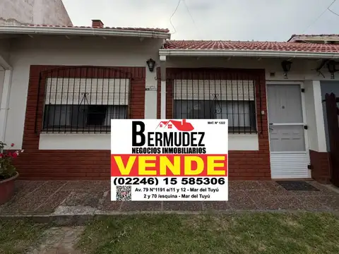 Casa en Venta en Mar del Tuyu, Partido de La Costa