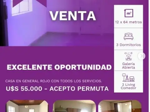 Casa en Venta en General Rojo, Partido de San Nicolás