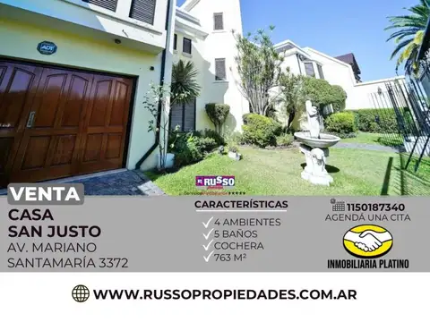 Casa en Venta en San Justo, Partido de La Matanza
