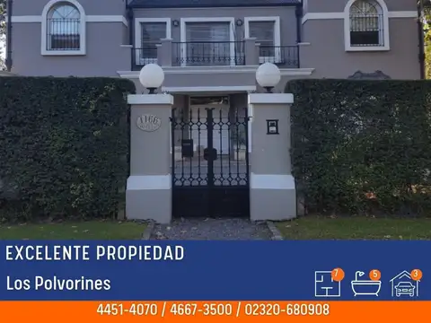 Casa en Venta en Los Polvorines, Partido de Malvinas Argentinas