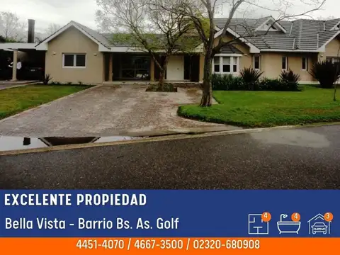 Casa en Venta en Buenos Aires Golf, Countries y Barrios Cerrados en San Miguel