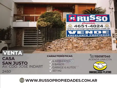Casa en Venta en San Justo, Partido de La Matanza
