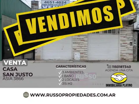 Casa en Venta en San Justo, Partido de La Matanza