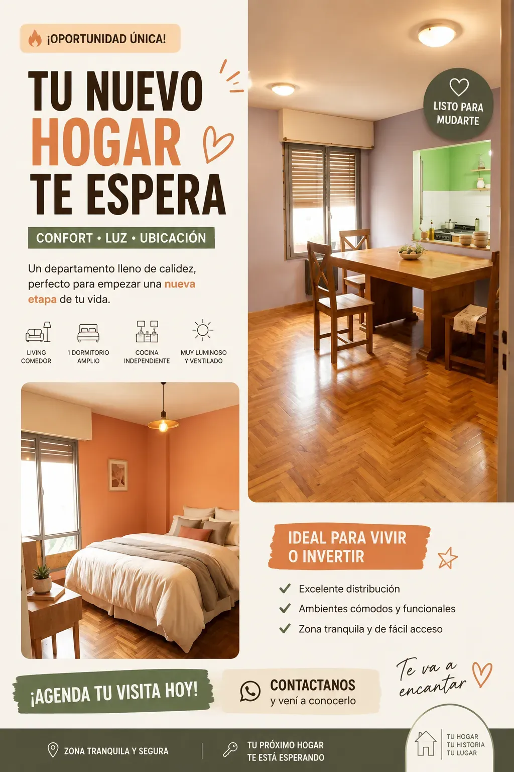 OPORTUNIDAD – DEPARTAMENTO 1 DORMITORIO EN GÜEMES