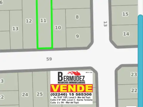 Terreno en Venta en Mar del Tuyú, Partido de La Costa