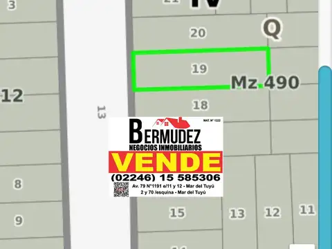 Terreno en Venta en Mar del Tuyú, Partido de La Costa