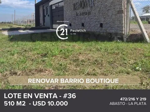 Terreno en Venta en Abasto, Partido de La Plata