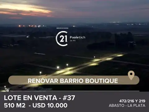 Terreno en Venta en La Plata, Partido de La Plata