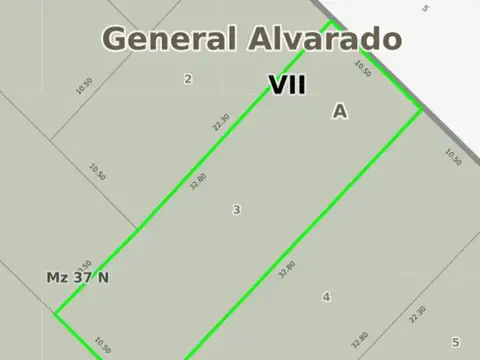 Terreno en Venta en Miramar, Partido de General Alvarado