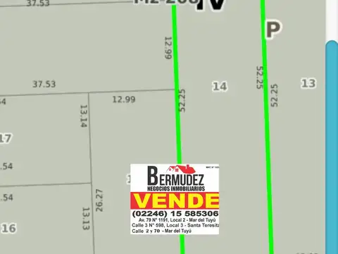 Terreno en Venta en Mar del Tuyú, Partido de La Costa