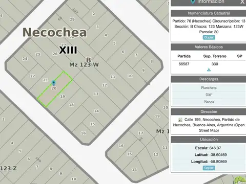 Terreno en Venta en Necochea, Partido de Necochea