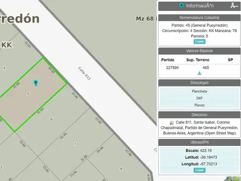 Terreno en Venta en Playa Chapadmalal, Partido de General Pueyrredón