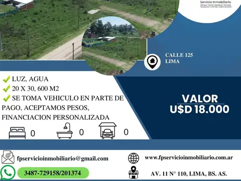 Terreno en Venta en Zarate, Partido de Zárate
