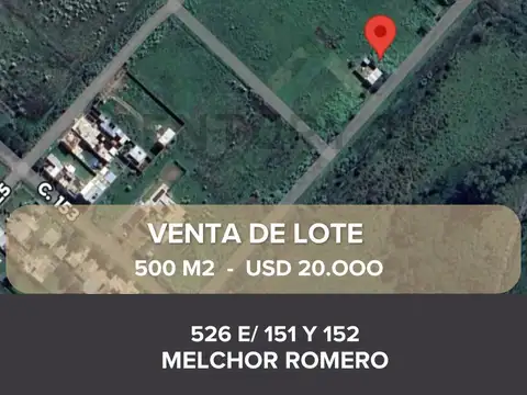 Terreno en Venta en Melchor Romero, Partido de La Plata