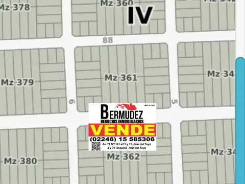 Terreno en Venta en Mar del Tuyu, Partido de La Costa