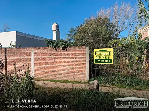 Terreno en Venta en General Rodriguez, Partido de General Rodríguez