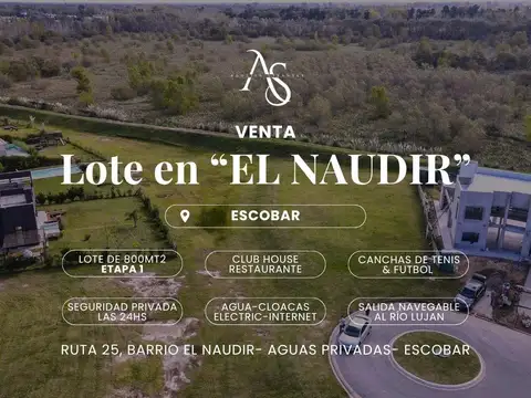 Terreno en Venta en El Naudir, Countries y Barrios Cerrados en Escobar