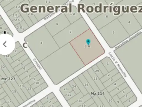Terreno en Venta en General Rodriguez, Partido de General Rodríguez