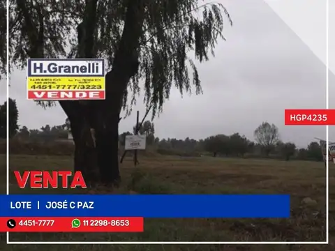 Terreno en Venta en Jose Clemente Paz, Partido de José C. Paz