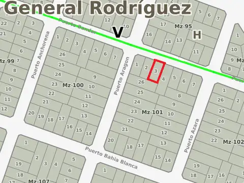 Terreno en Venta en General Rodriguez, Partido de General Rodríguez