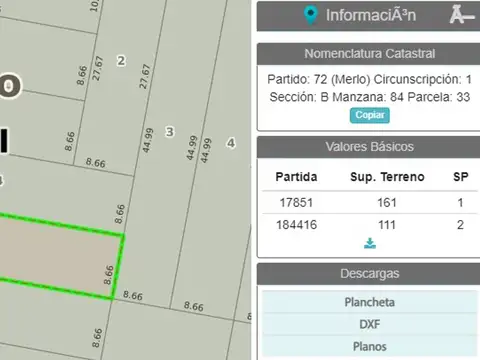 Terreno en Venta en San Antonio de Padua, Partido de Merlo