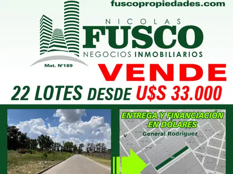 Terreno en Venta en General Rodriguez, Partido de General Rodríguez