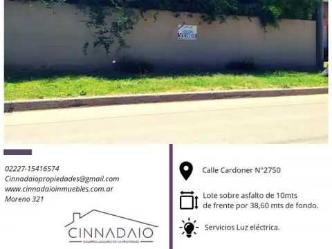 Terreno en Venta en Lobos, Partido de Lobos