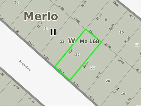 Terreno en Venta en Parque San Martín, Partido de Merlo