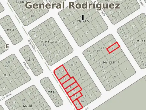 Terreno en Venta en General Rodriguez, Partido de General Rodríguez
