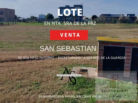 Terreno en Venta en San Sebastian, Countries y Barrios Cerrados en Escobar