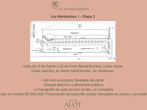 Terreno en Venta en Loma Verde, Partido de Escobar